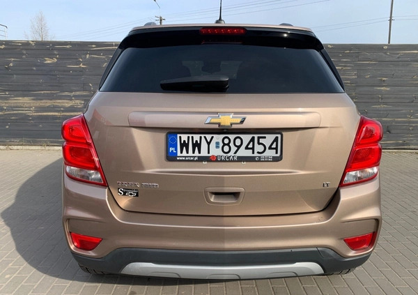 Chevrolet Trax cena 57700 przebieg: 85000, rok produkcji 2018 z Łaskarzew małe 781